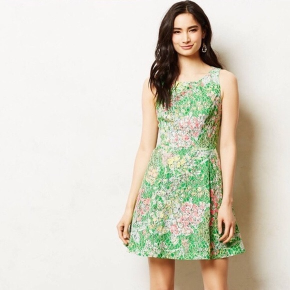 Anthropologie Maeve Laced Verbena Dress